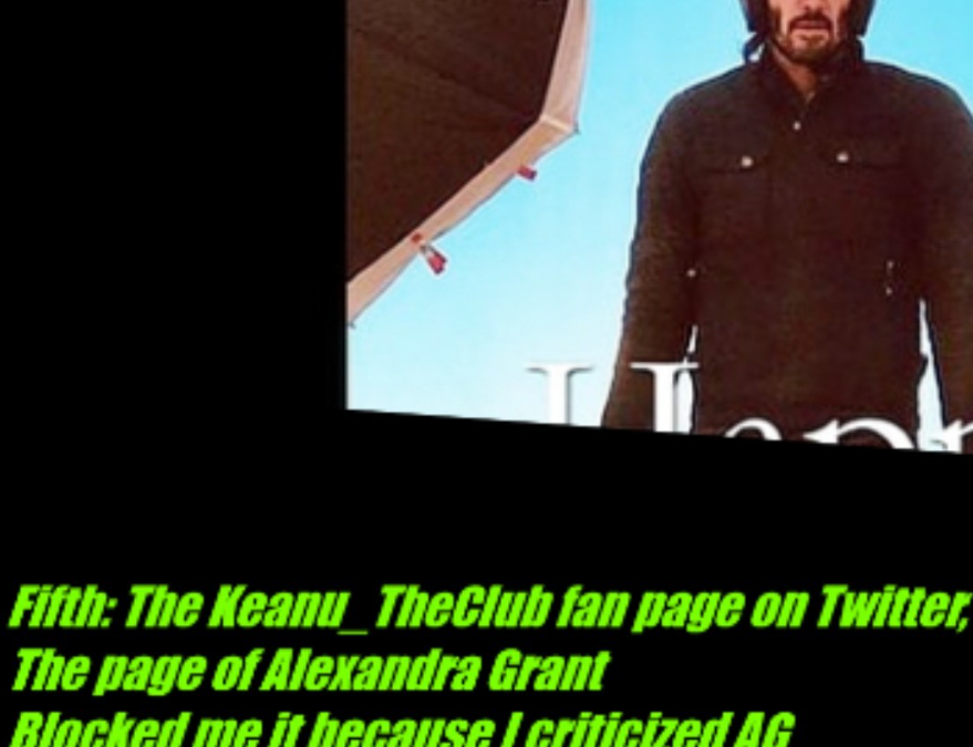 Fifth: The Keanu_TheClub fan page on Twitter